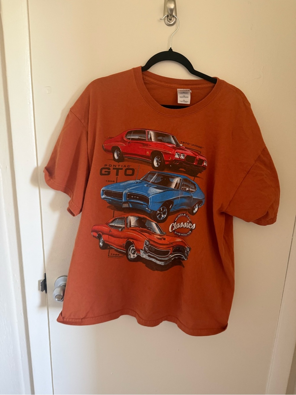 Gildan Rust Orange Kids Pontiac GTO Graphic Tee